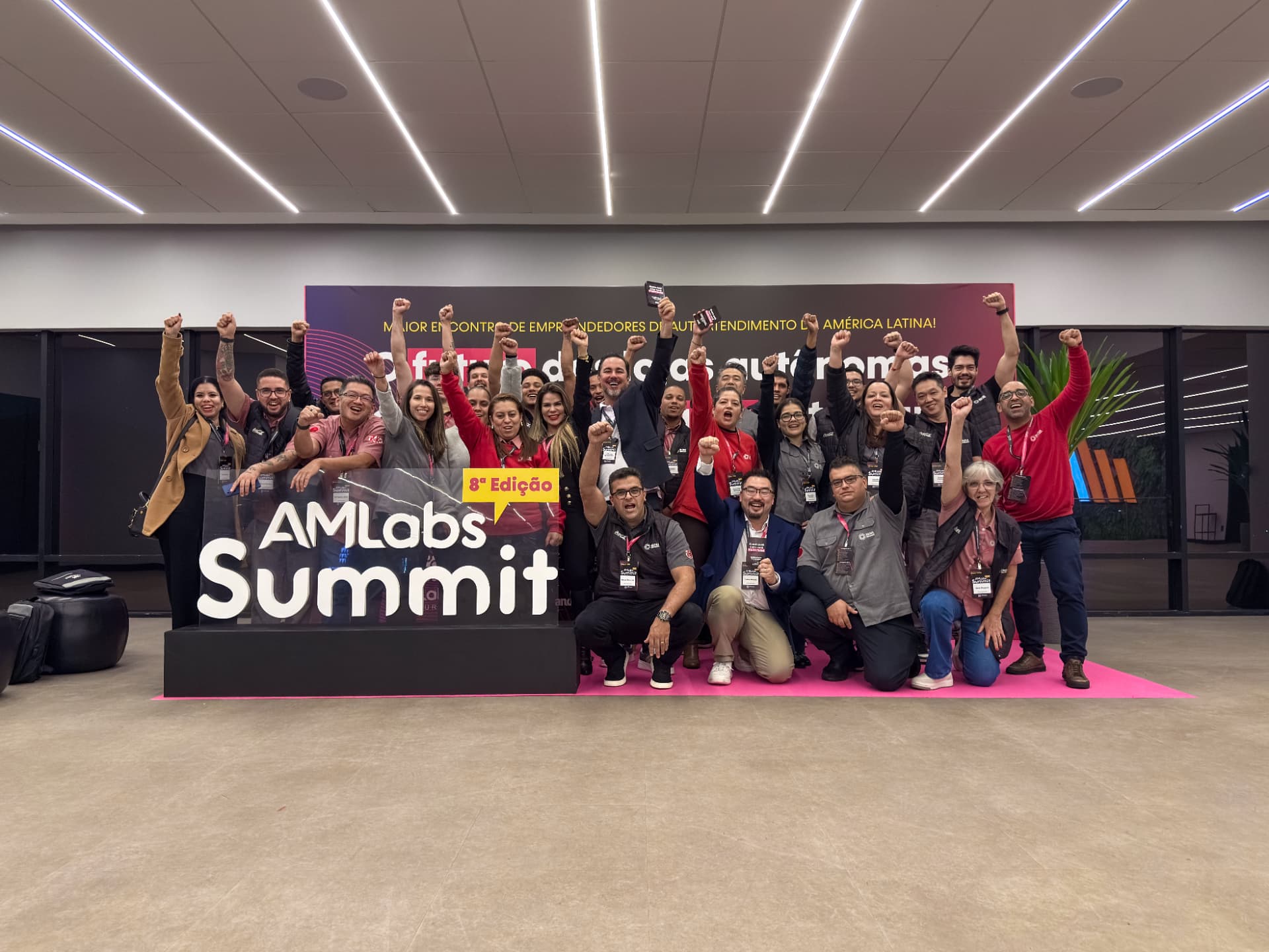 Equipe reunida no AMlabs Summit