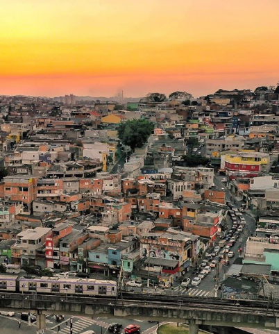 Vista do Capão Redondo, na periferia de São Paulo